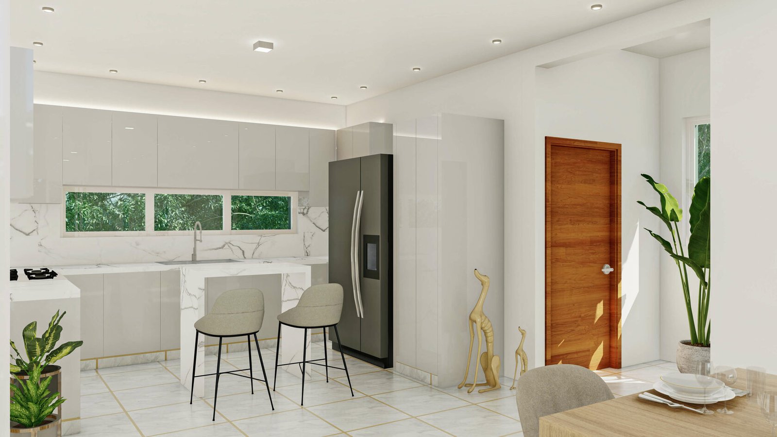 One bedroom penthouse